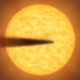Illustration for article titled This Mercury-like planet is getting ripped to shreds by its sun